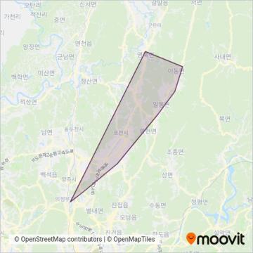 선진시내버스 운행 지역 지도