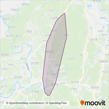 연천교통 coverage area map