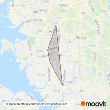 시외-경일여객 coverage area map