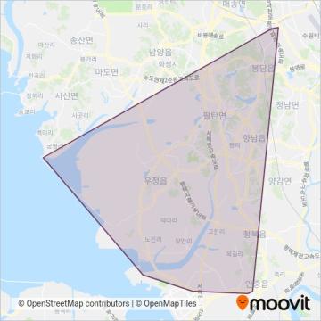 경진여객 coverage area map