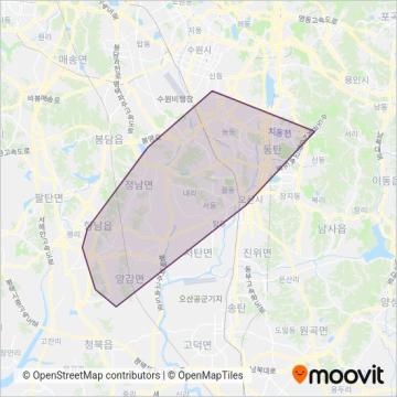 화성운수 coverage area map