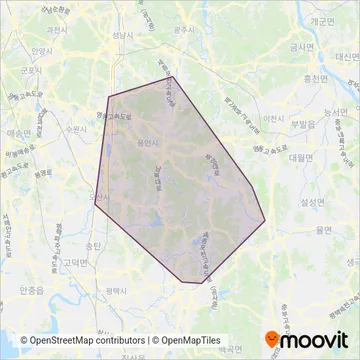 경남여객 coverage area map