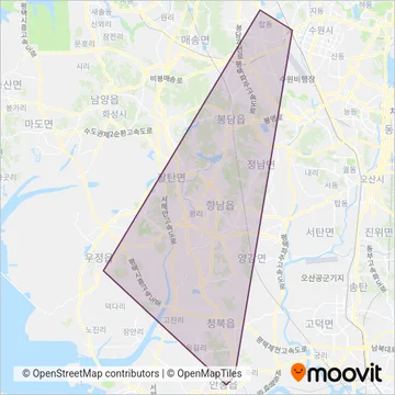 시외-경진여객 coverage area map