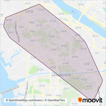 선진버스 coverage area map
