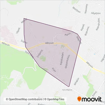 Δημοτική Συγκοινωνία Δήμου Χαιδαρίου coverage area map