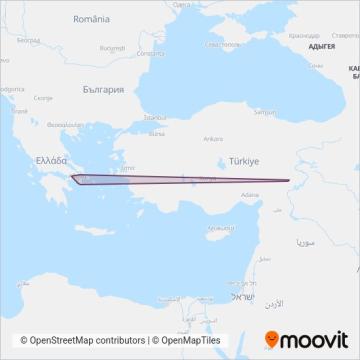 Συγκοινωνίες Αθηνών - ΟΑΣΑ (Λεωφορείο) χάρτης κάλυψης περιοχής