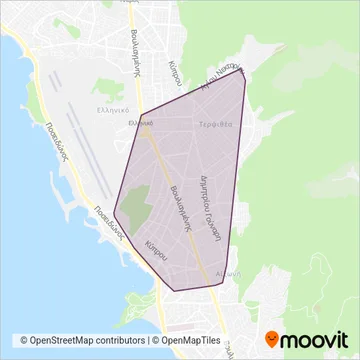 Δημοτική Συγκοινωνία Δήμου Γλυφάδας coverage area map