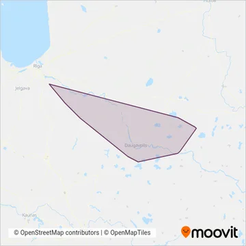 SIA Daugavpils autobusu parks coverage area map
