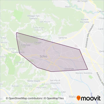 La Linea SpA coverage area map