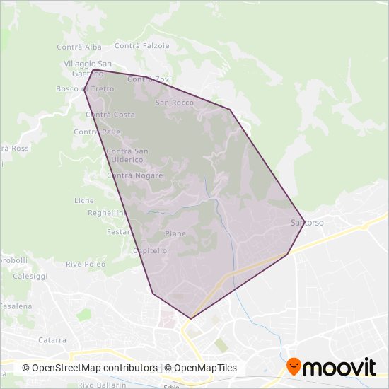 Bristol Autoservizi coverage area map