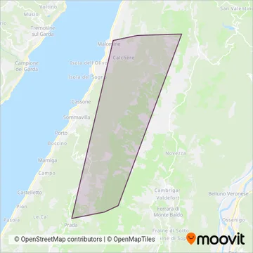 Funivie Del Baldo coverage area map