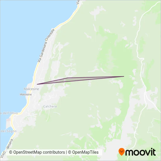 Area coperta dal servizio di Funivie Del Baldo