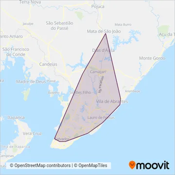 Vitória coverage area map