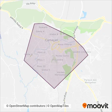 Cooastac coverage area map