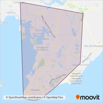 Avanço coverage area map