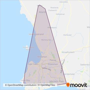 MyCiTi coverage area map