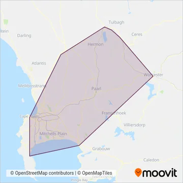 Metrorail coverage area map