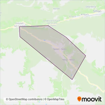 3 Zinnen Dolomites Spa coverage area map