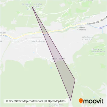 Associazione Turistica Laces-Val Martello coverage area map