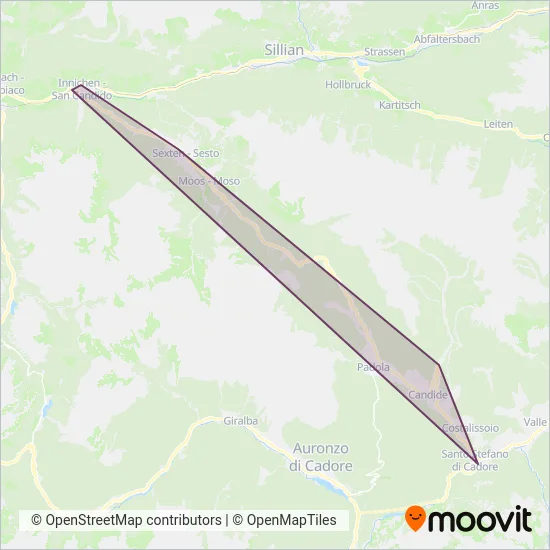 Area coperta dal servizio di TPL - FVG