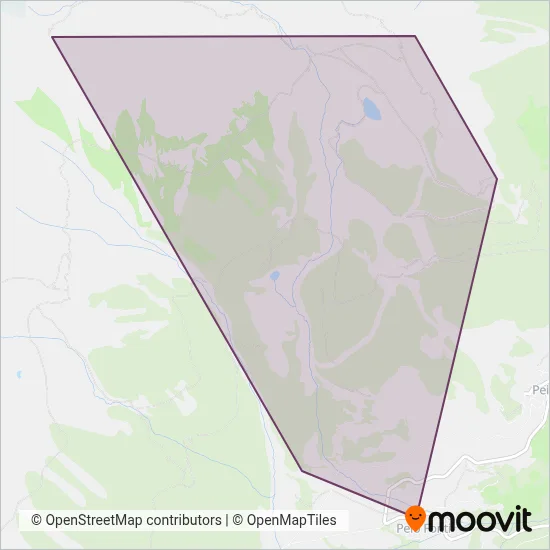 Area coperta dal servizio di Pejo Funivie Spa