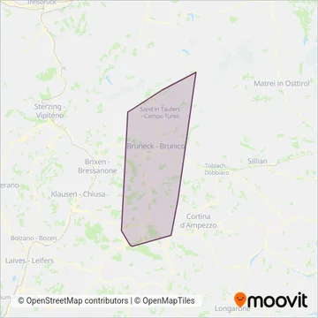 Kronplatz Mobility AG coverage area map