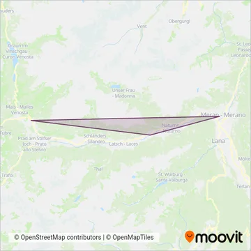 SAD Bahn (Bus) coverage area map