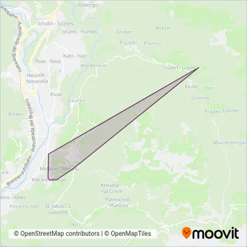 Area coperta dal servizio di Plose Ski AG