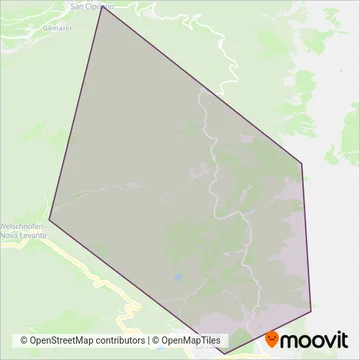 Consorzio Impianti a Fune Carezza Dolomites coverage area map