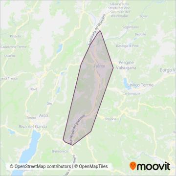 Area coperta dal servizio di TT