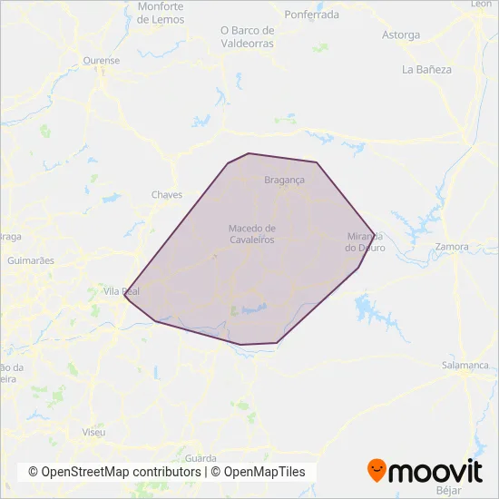 RODONORTE coverage area map