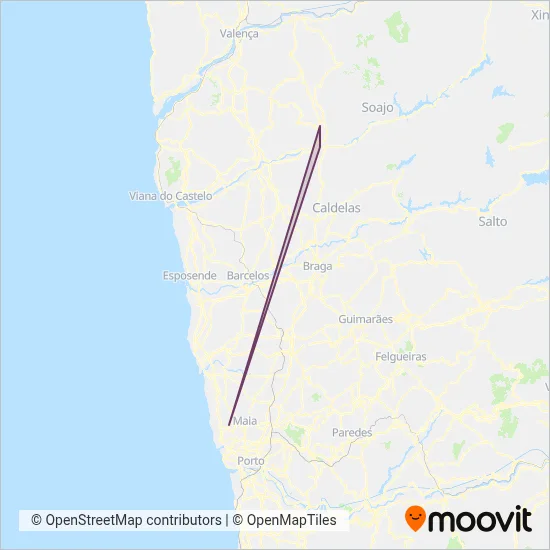 Getbus - Aerobus coverage area map