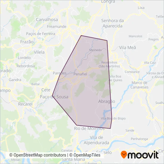 Valpibus coverage area map