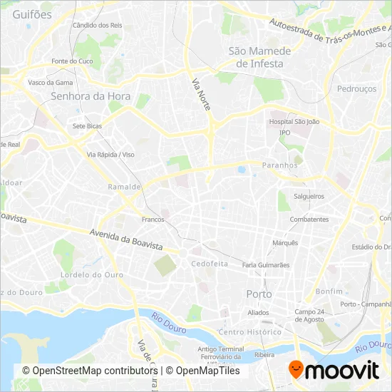 Câmara Municipal de Santo Tirso coverage area map