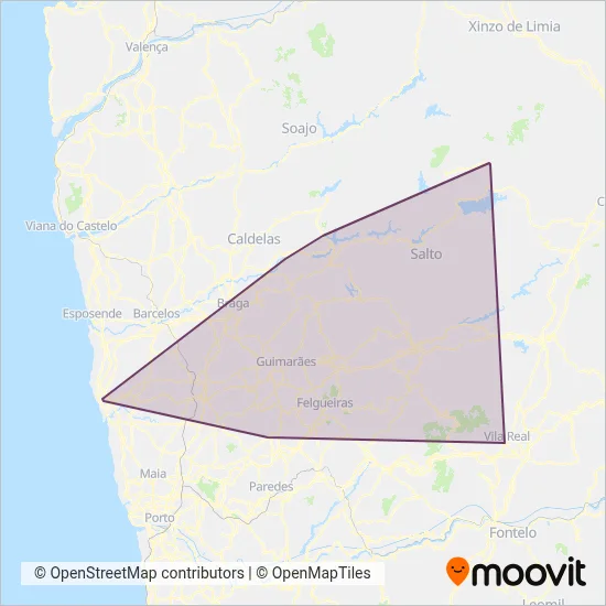 Ave Mobilidade coverage area map