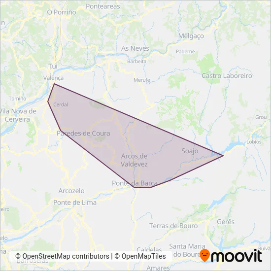 AVIC coverage area map