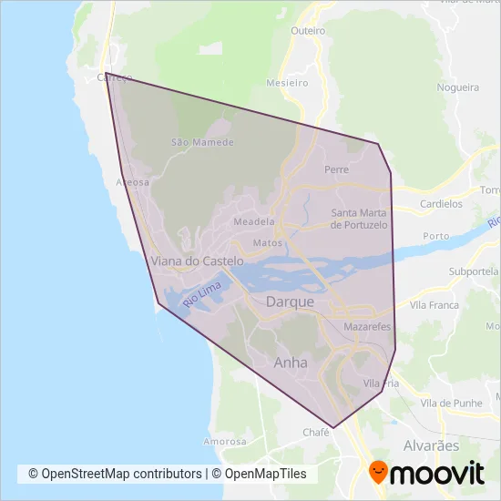 TuViana coverage area map