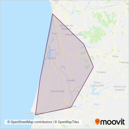 Busway-CirAveiro S.A coverage area map