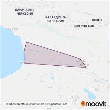 Схема покрытия компании საქართველოს რკინიგზა
