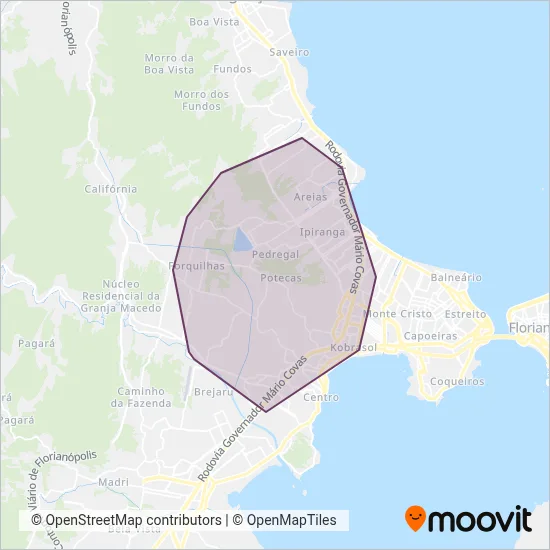 Prefeitura de São José coverage area map