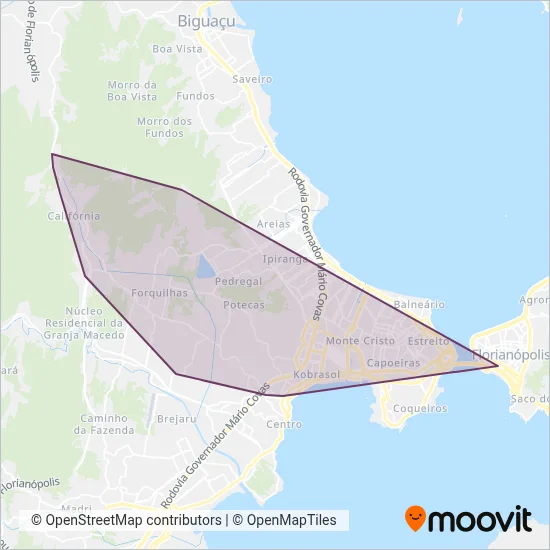 Estrela (Intermunicipal) coverage area map
