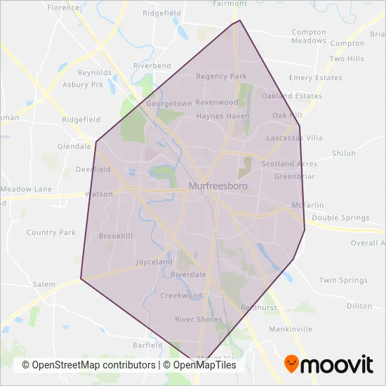 Rover coverage area map