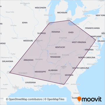 Greyhound-us coverage area map