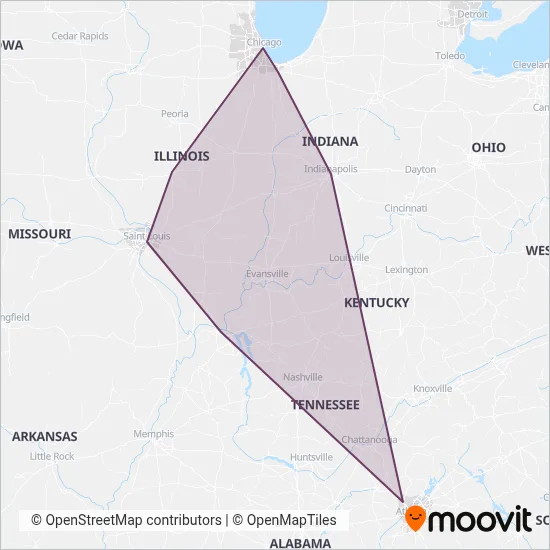 FlixBus-us coverage area map