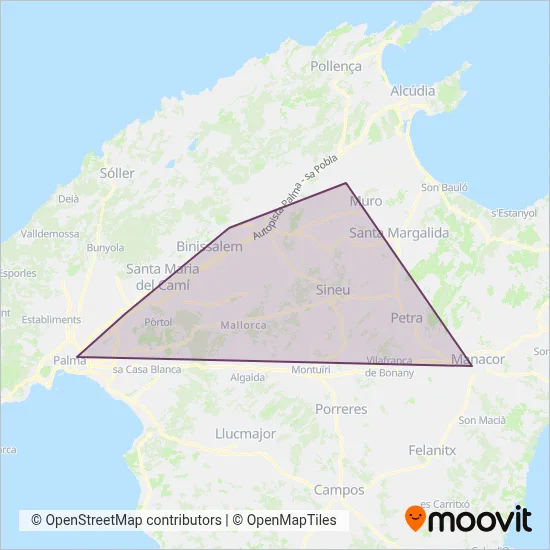 SFM R4 (Rail) coverage area map