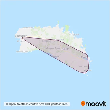 TMSA, Transporte Regular, SL coverage area map