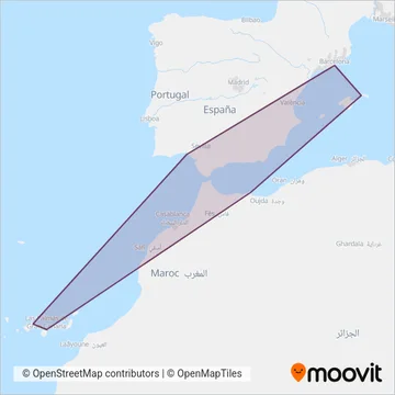 Balearia coverage area map