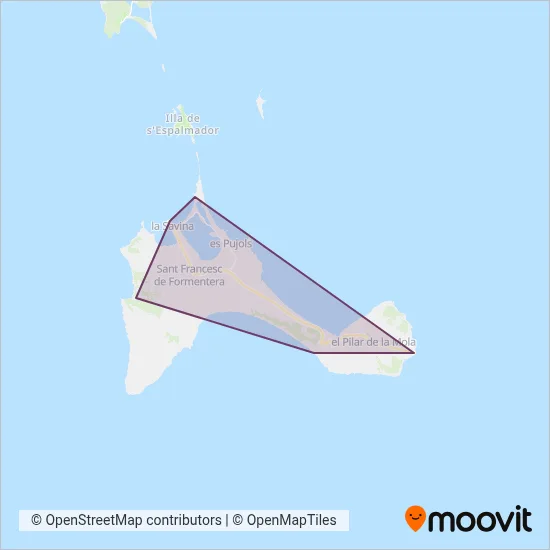 Cobertura del mapa de Paya Autocares