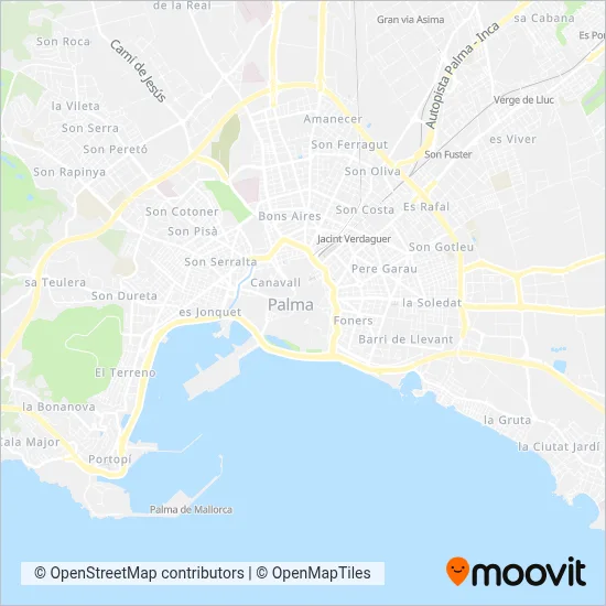 Cobertura del mapa de Trasmapi