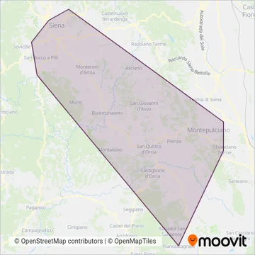 Firenze e Provincia - Autolinee Toscane coverage area map